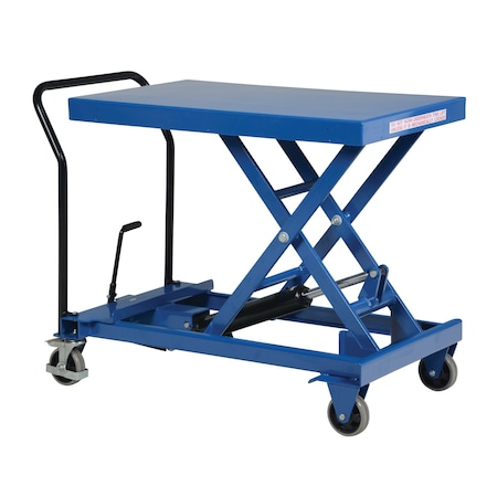 Vestil Premium Portable Scissor Cart, 1000 lb. Cap, 40-1/2"W, 24"L CART-1000-S-FR